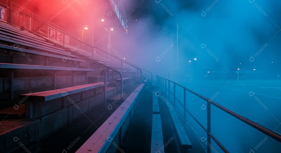 Imagem de estádio para composição de artes gráficas esportivas