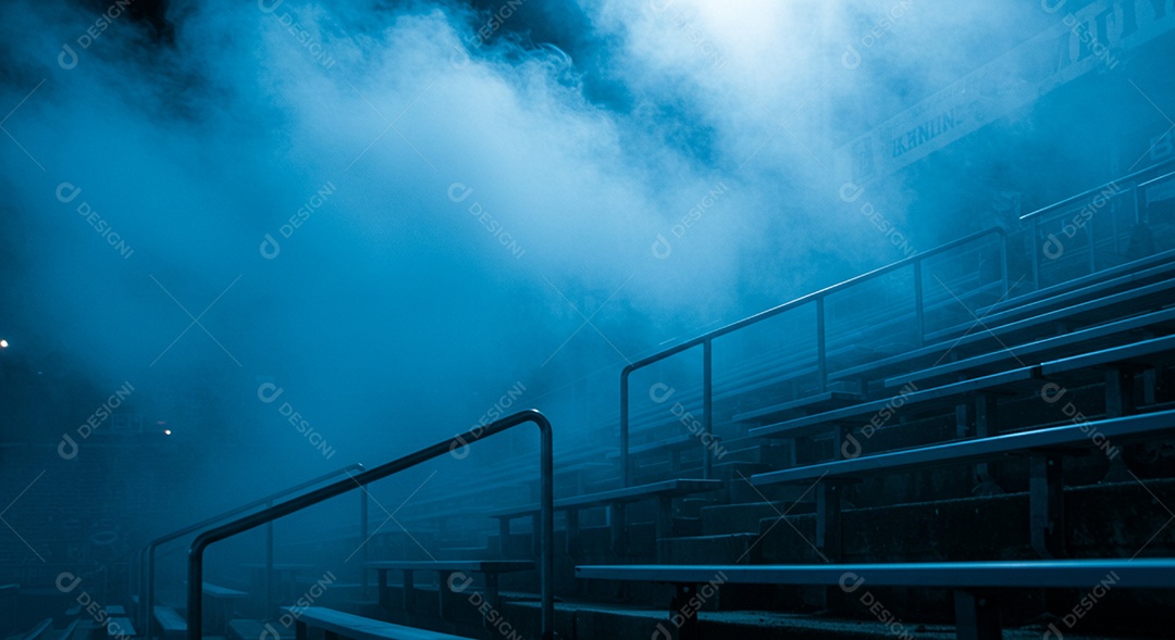 Imagem de estádio para composição de artes gráficas esportivas