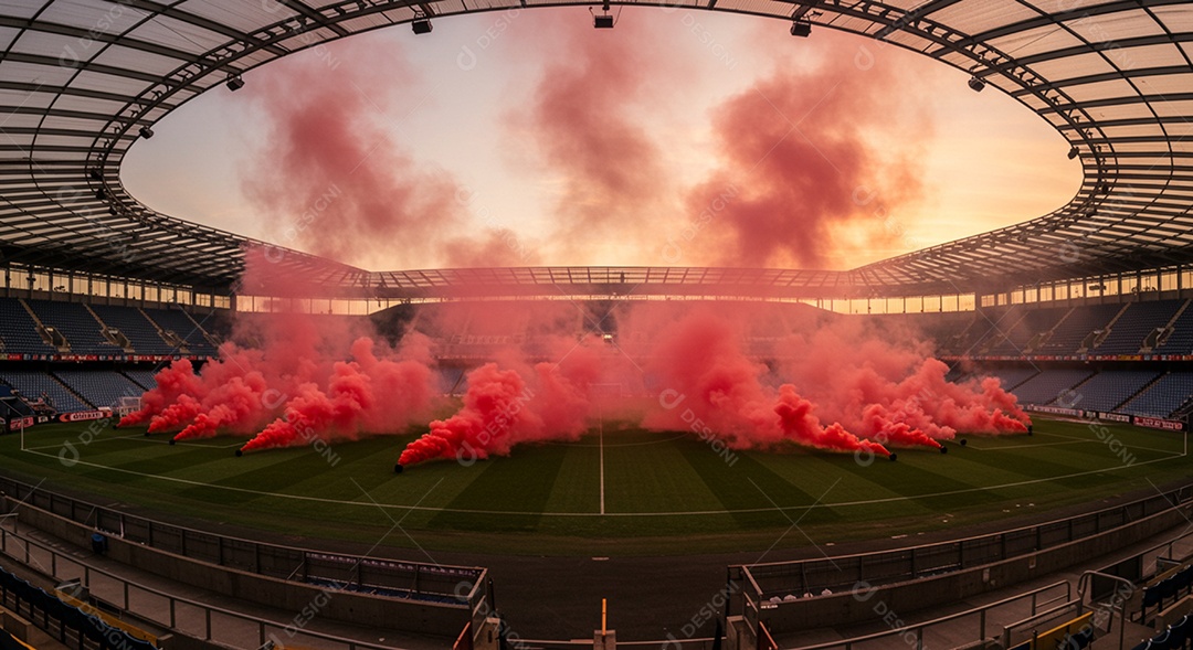 Imagem de estádio para composição de artes gráficas esportivas