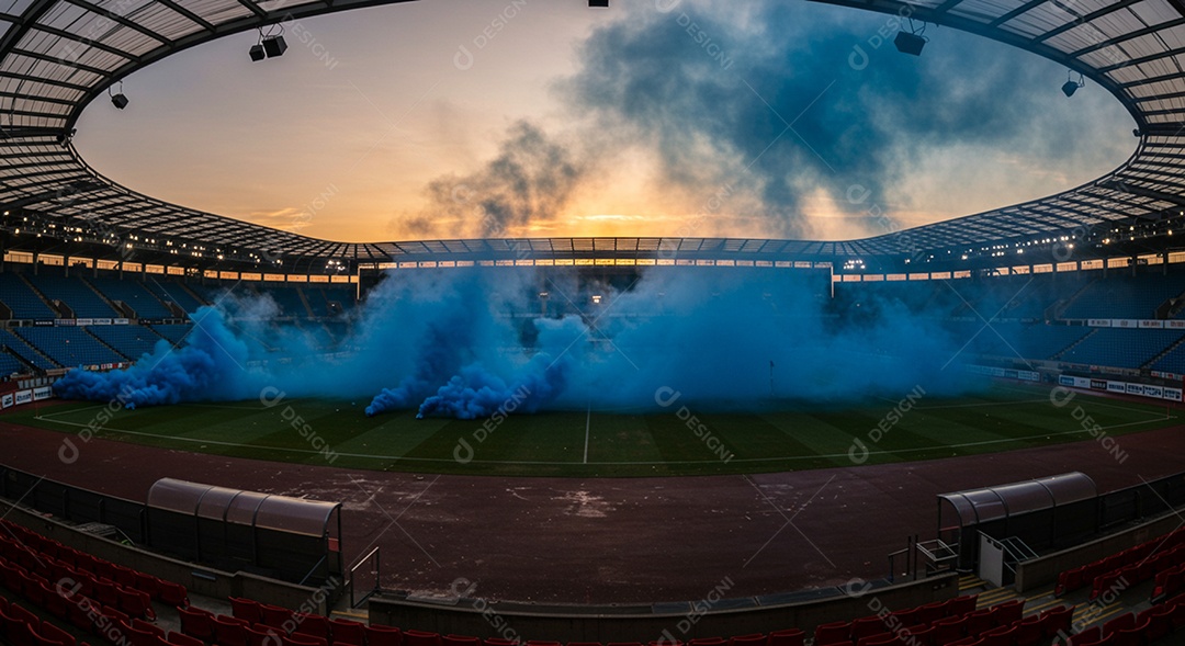 Imagem de estádio para composição de artes gráficas esportivas