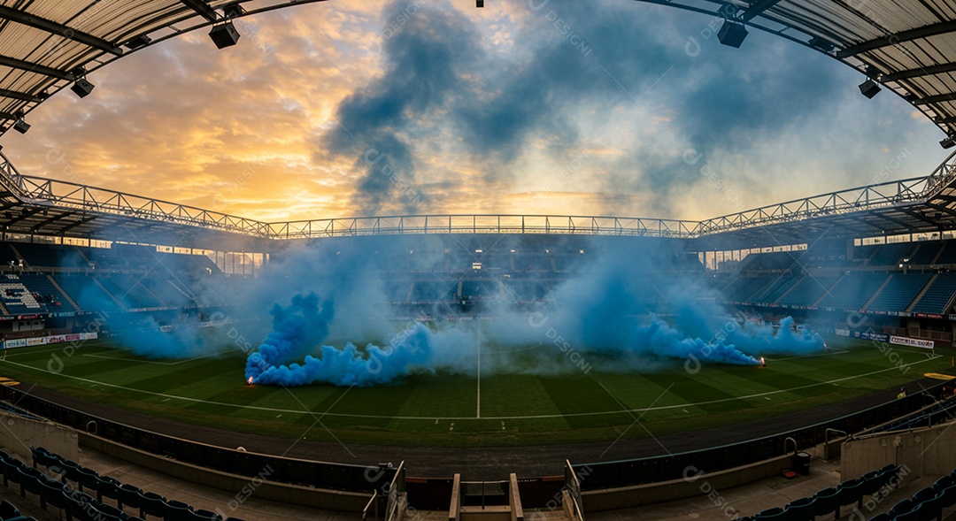 Imagem de estádio para composição de artes gráficas esportivas