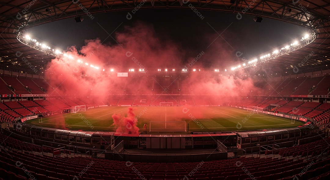 Imagem de estádio para composição de artes gráficas esportivas