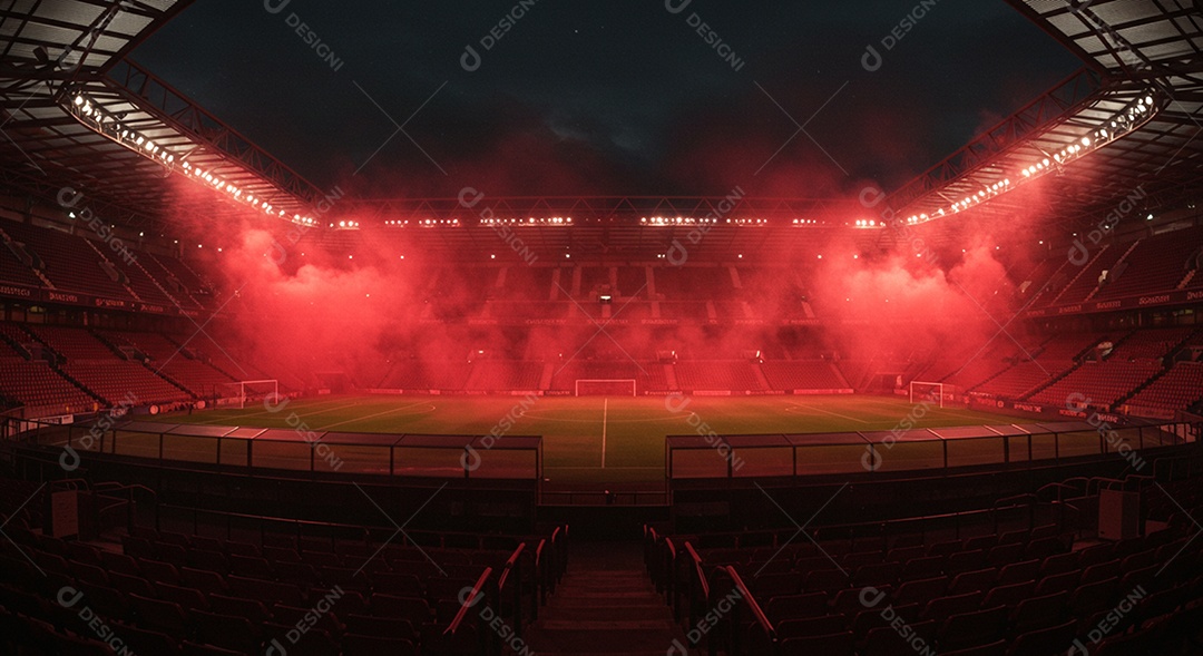 Imagem de estádio para composição de artes gráficas esportivas