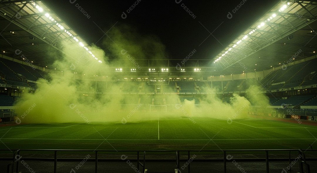 Imagem de estádio para composição de artes gráficas esportivas