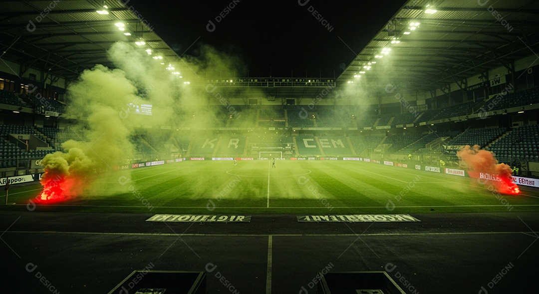 Imagem de estádio para composição de artes gráficas esportivas