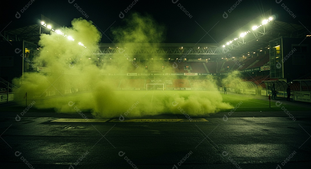 Imagem de estádio para composição de artes gráficas esportivas