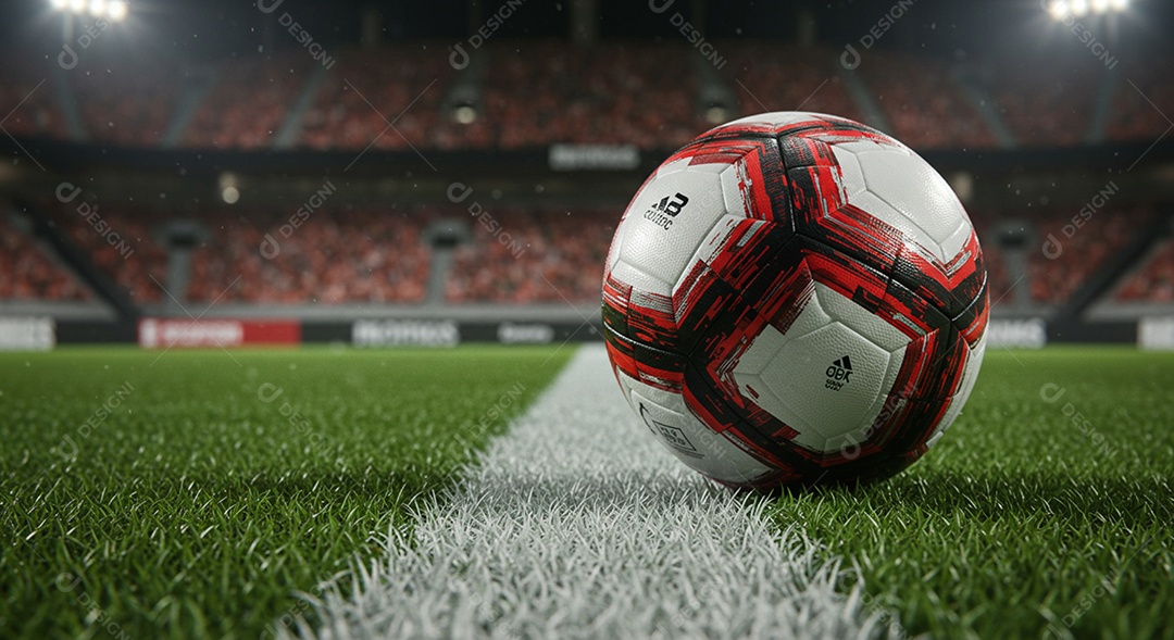 Estádio para composição de artes gráficas esportivas