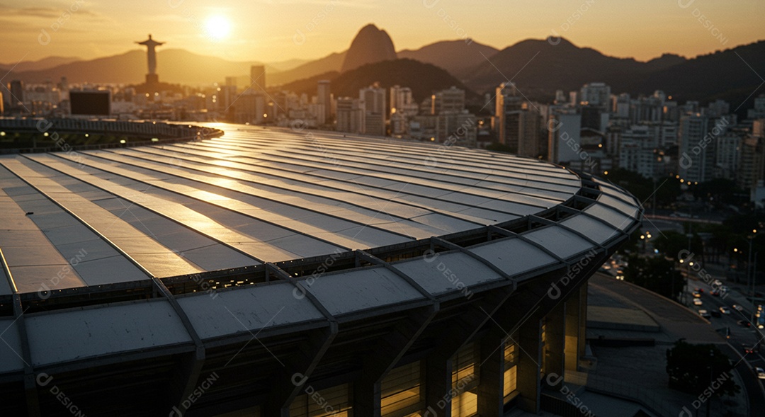 Imagem de estádio para composição de artes gráficas esportivas