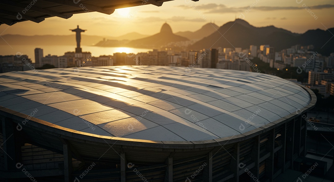 Imagem de estádio para composição de artes gráficas esportivas