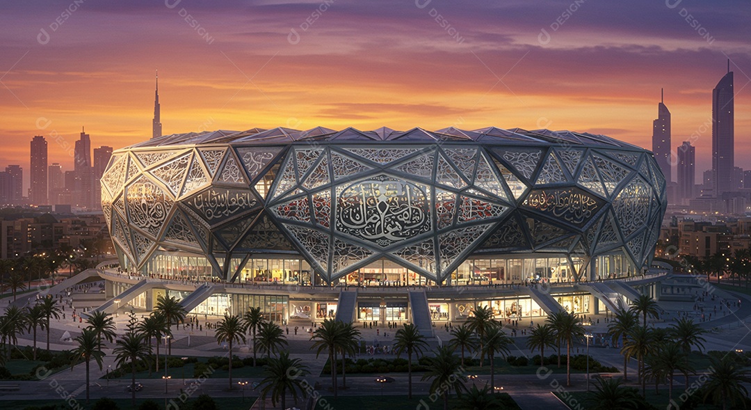 Imagem de estádio para composição de artes gráficas esportivas