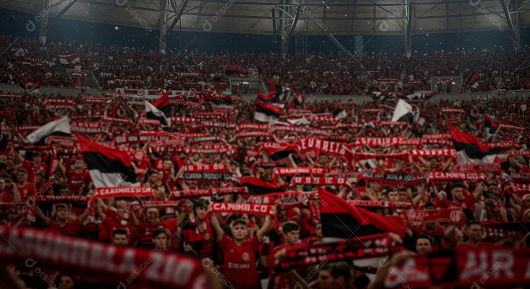 Imagem de estádio para composição de artes gráficas esportivas