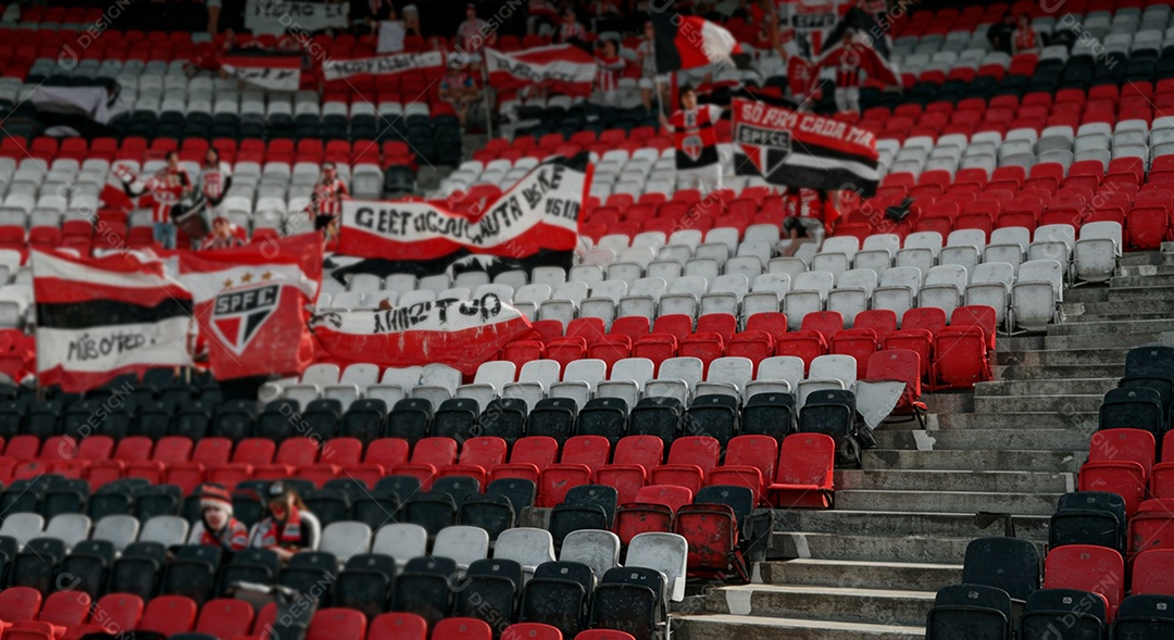 Imagem de estádio para composição de artes gráficas esportivas