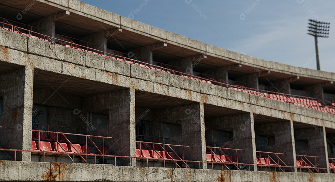 Imagem de estádio para composição de artes gráficas esportivas