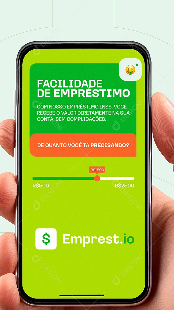 Story Empréstimo INSS Facilidade de Empréstimo Social Media PSD Editável