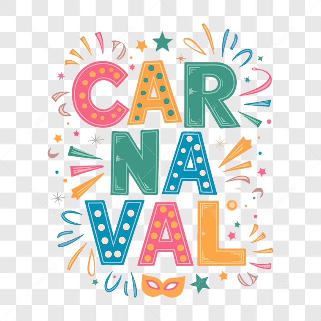 Lettering Carnaval EPS + PNG