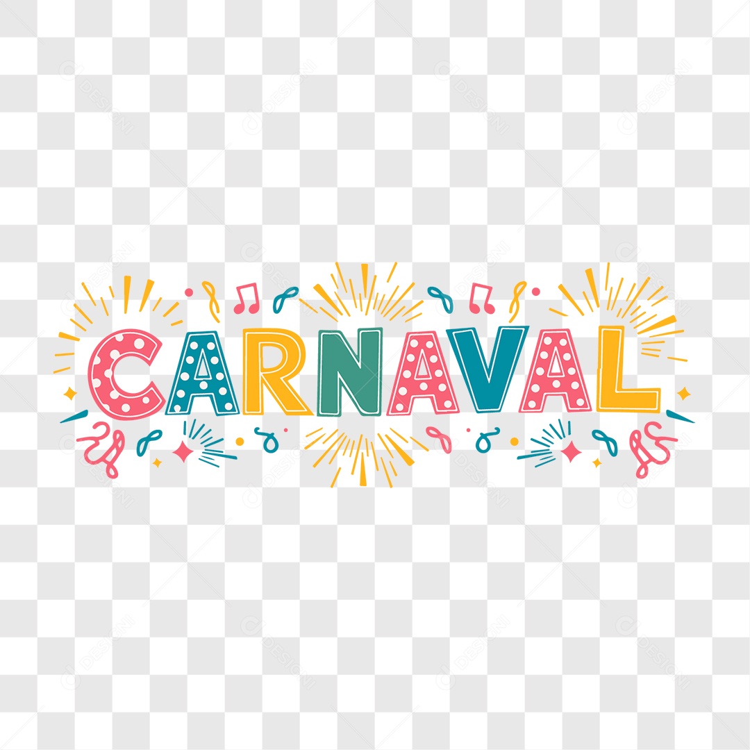 Lettering Carnaval EPS + PNG