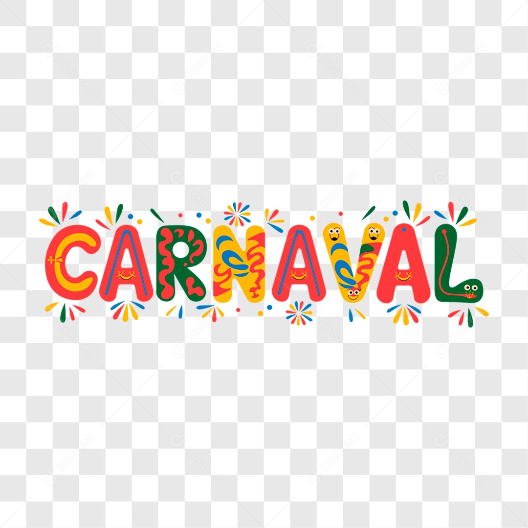 Lettering Carnaval EPS + PNG