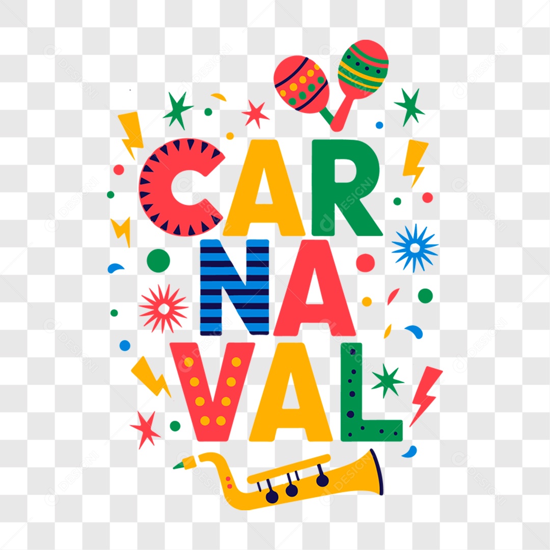Lettering Carnaval EPS + PNG