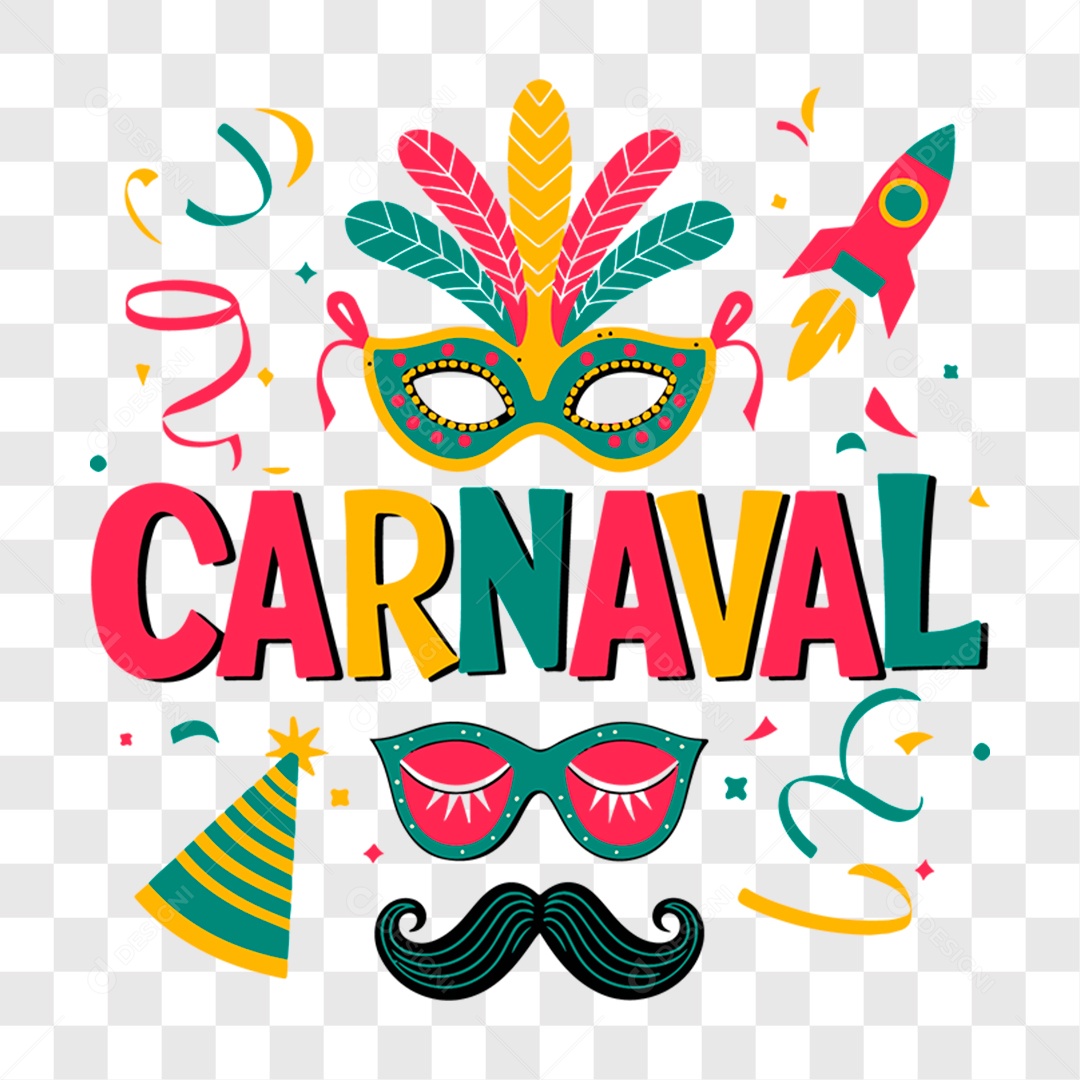 Lettering Carnaval EPS + PNG