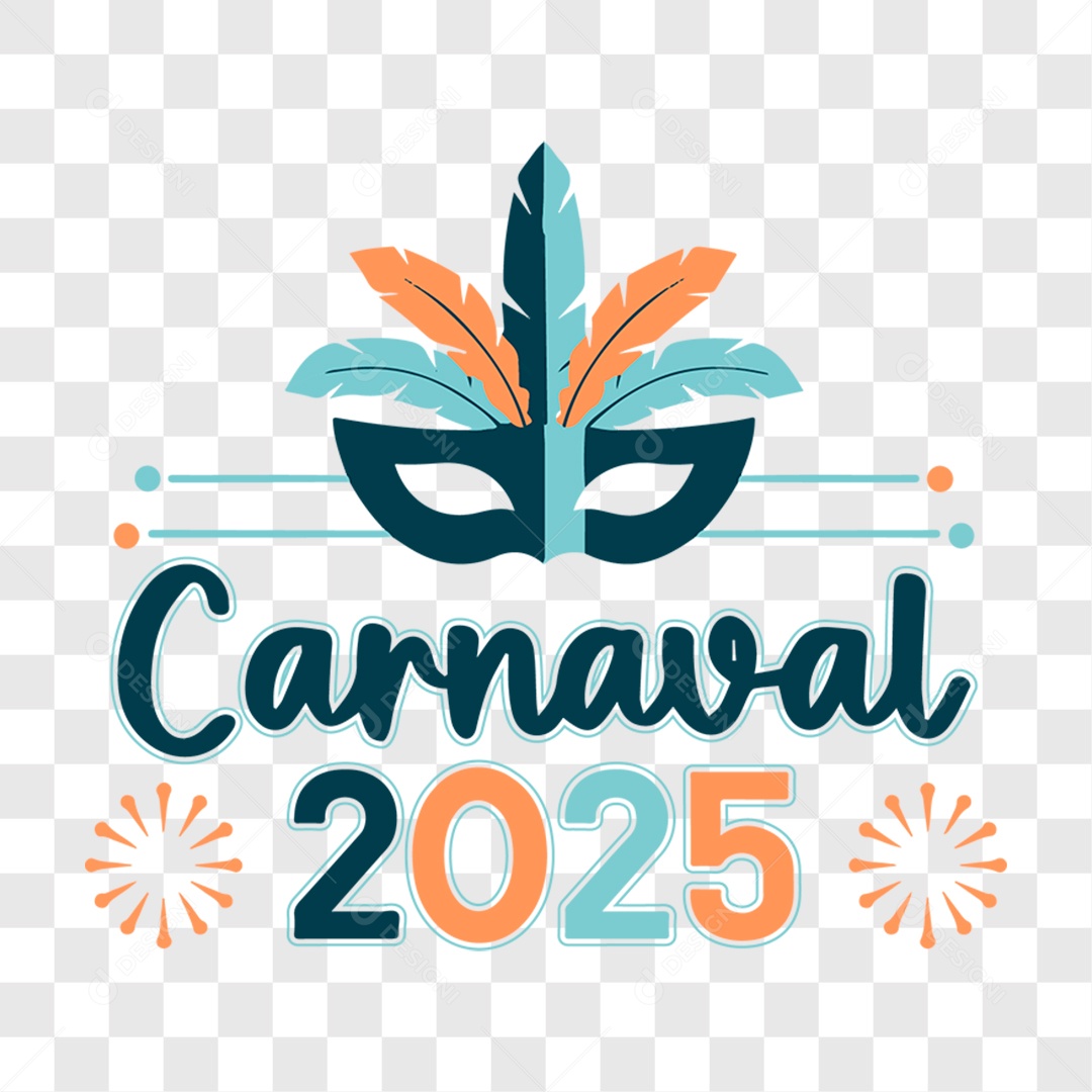 Lettering Carnaval 2025 EPS + PNG