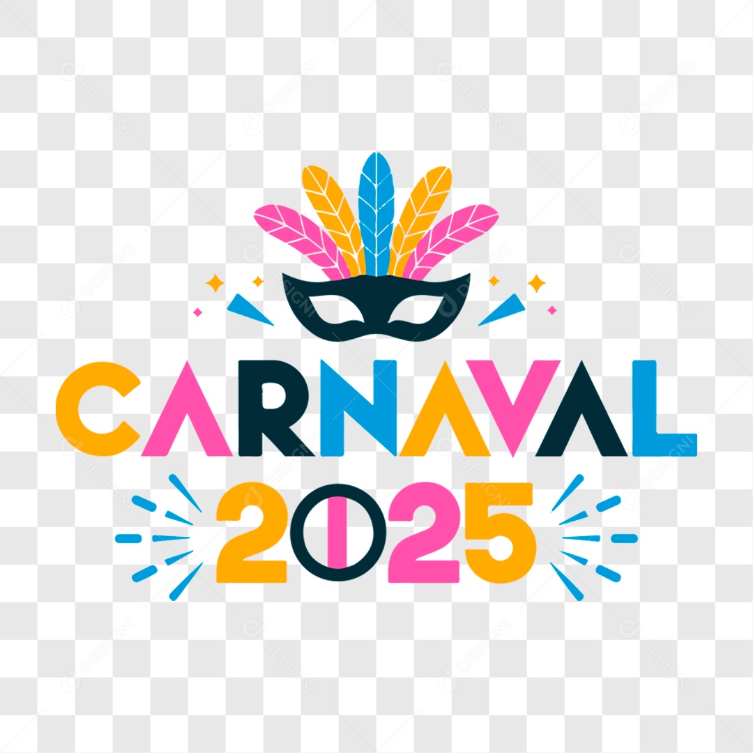 Lettering Carnaval 2025 EPS + PNG