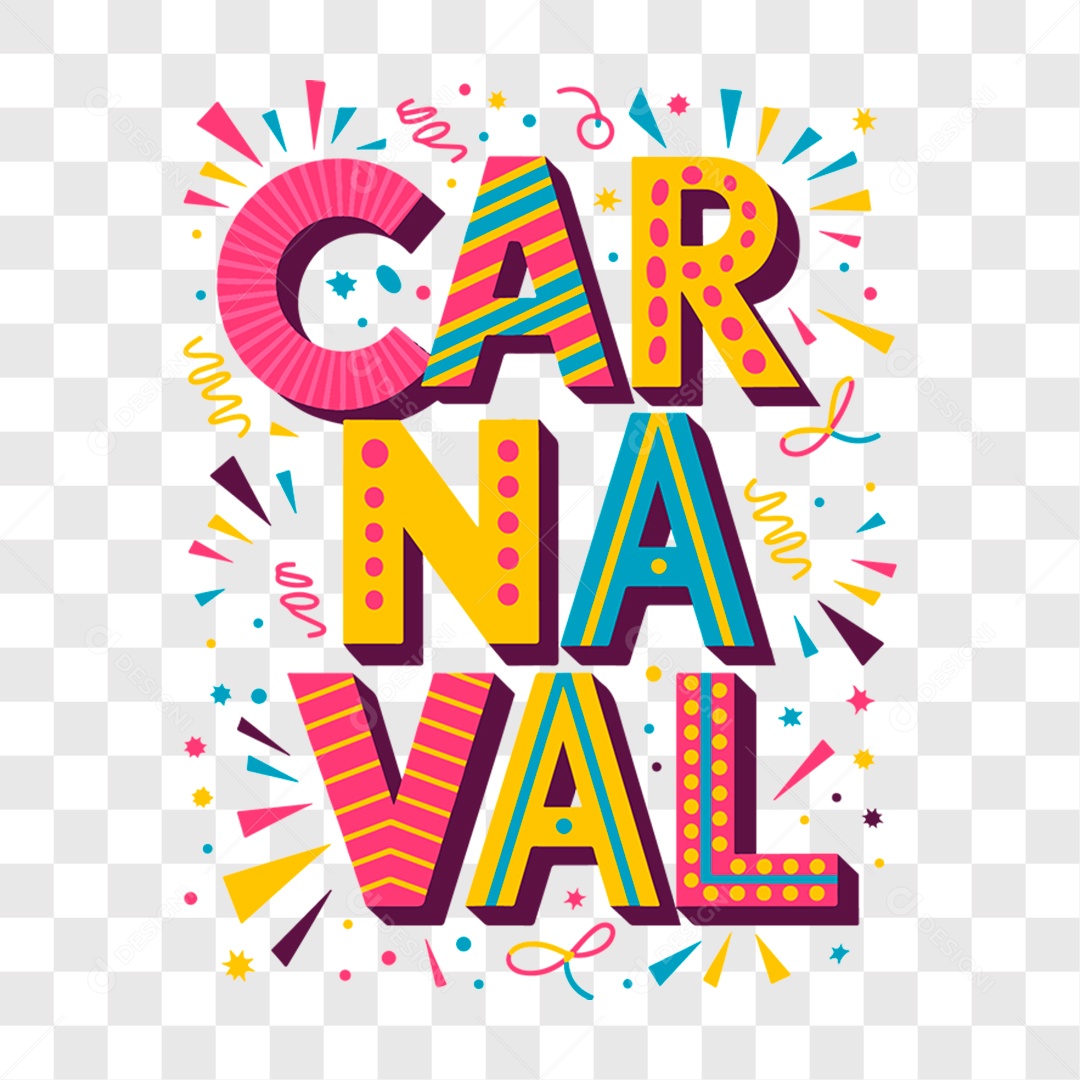 Lettering Carnaval EPS + PNG