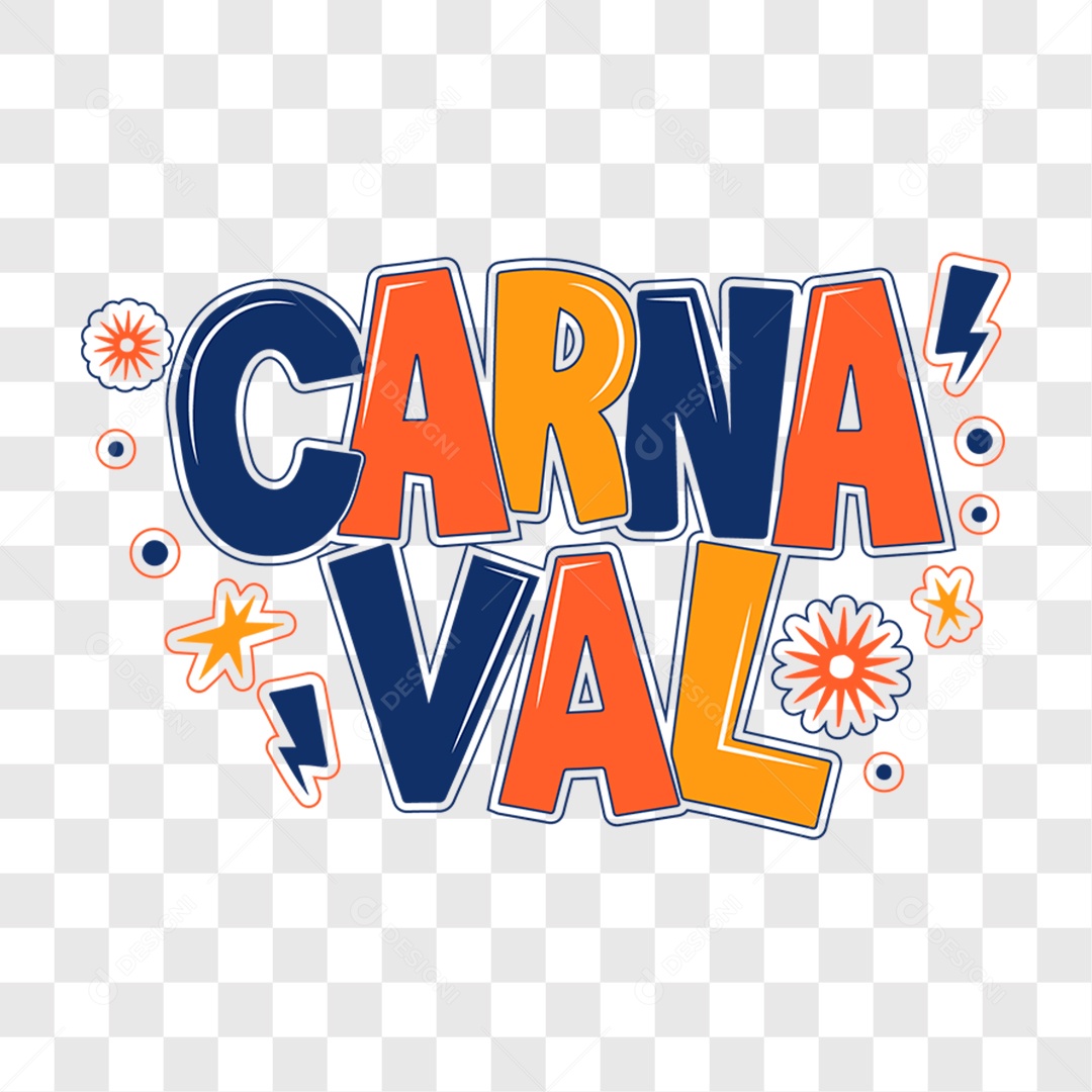 Lettering Carnaval EPS + PNG