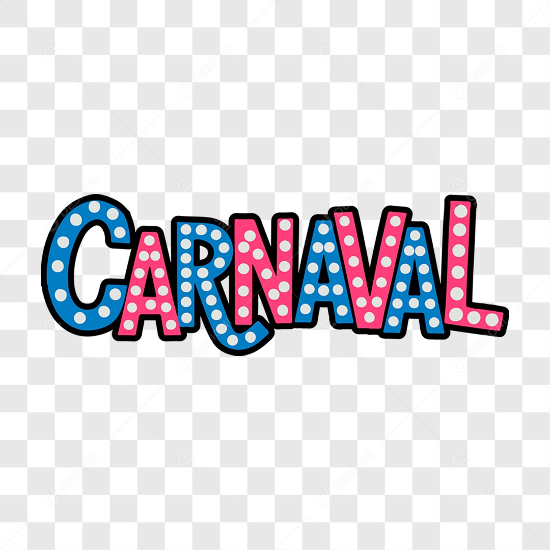 Lettering Carnaval EPS + PNG