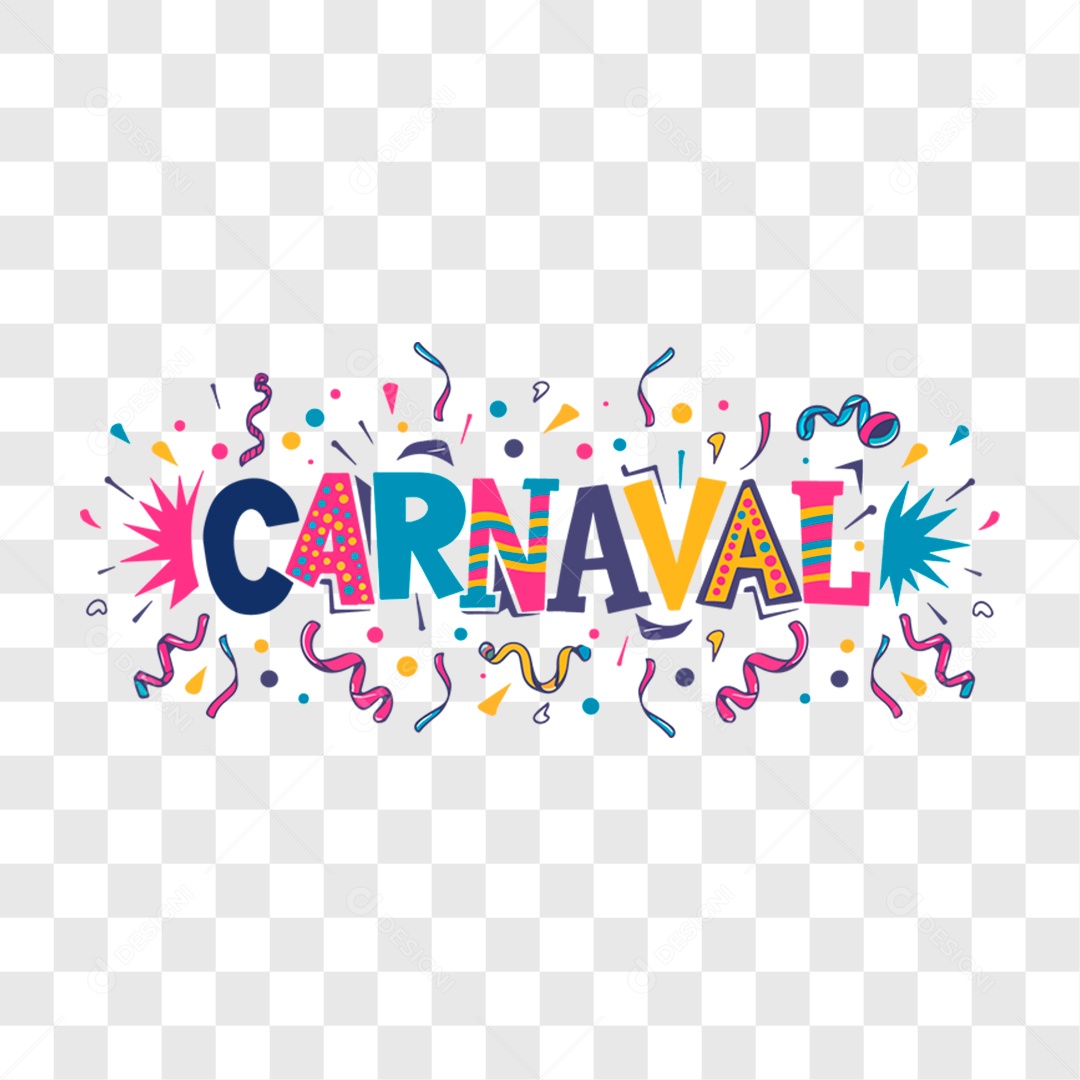 Lettering Carnaval EPS + PNG