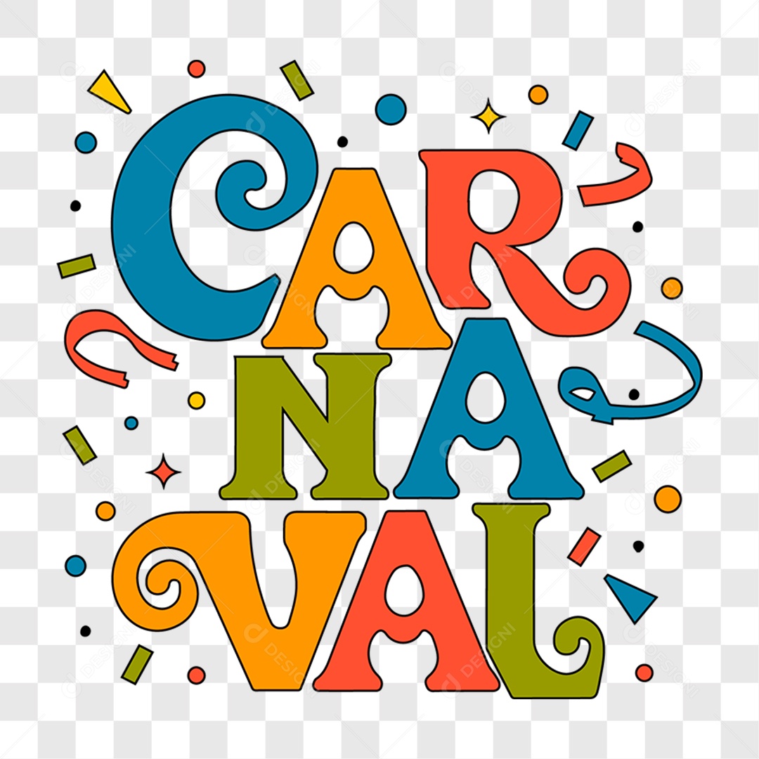Lettering Carnaval EPS + PNG