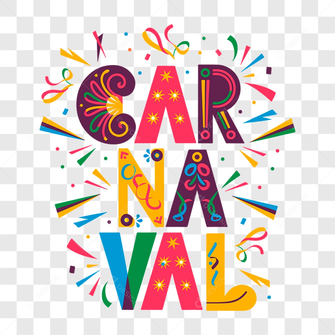Lettering Carnaval EPS + PNG