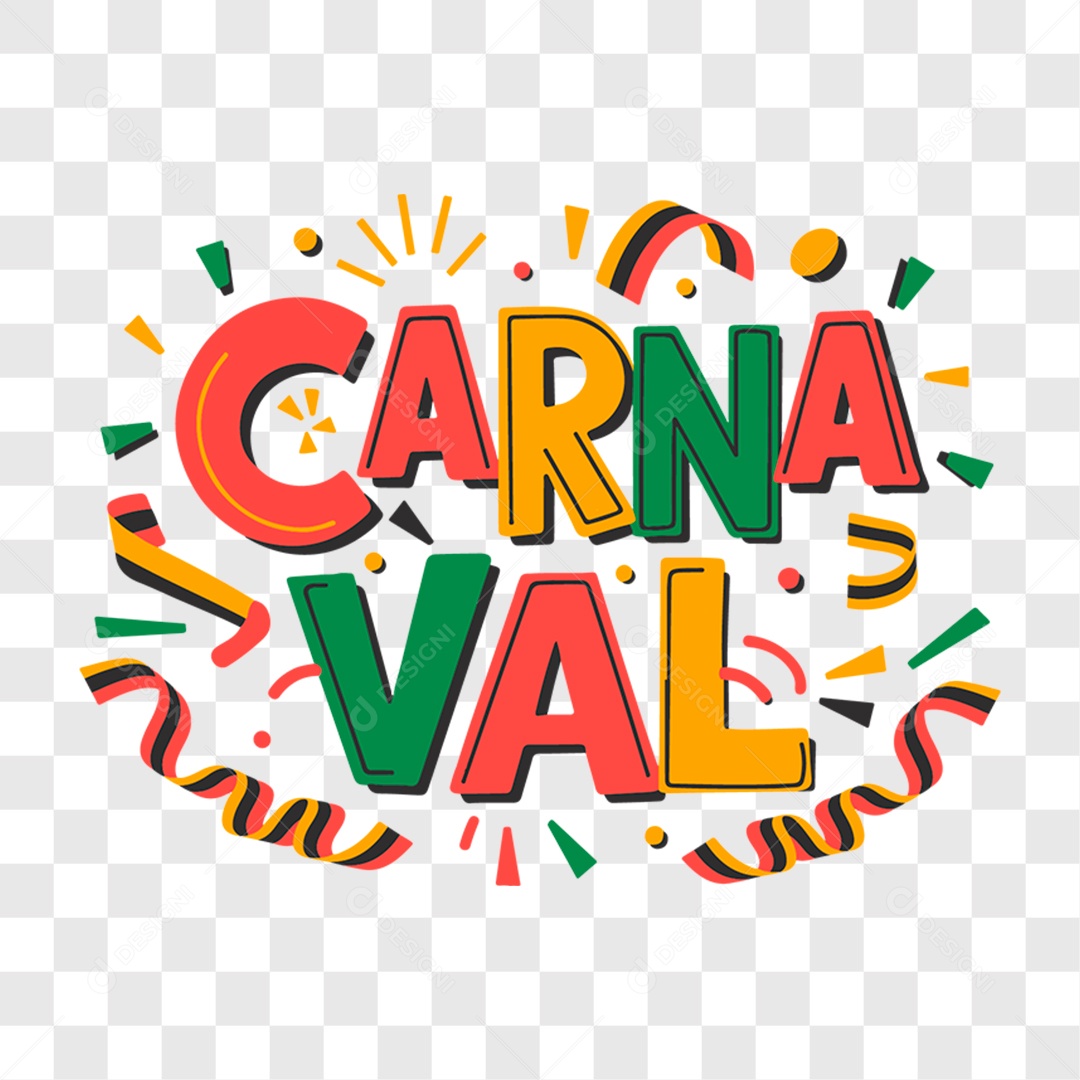 Lettering Carnaval EPS + PNG