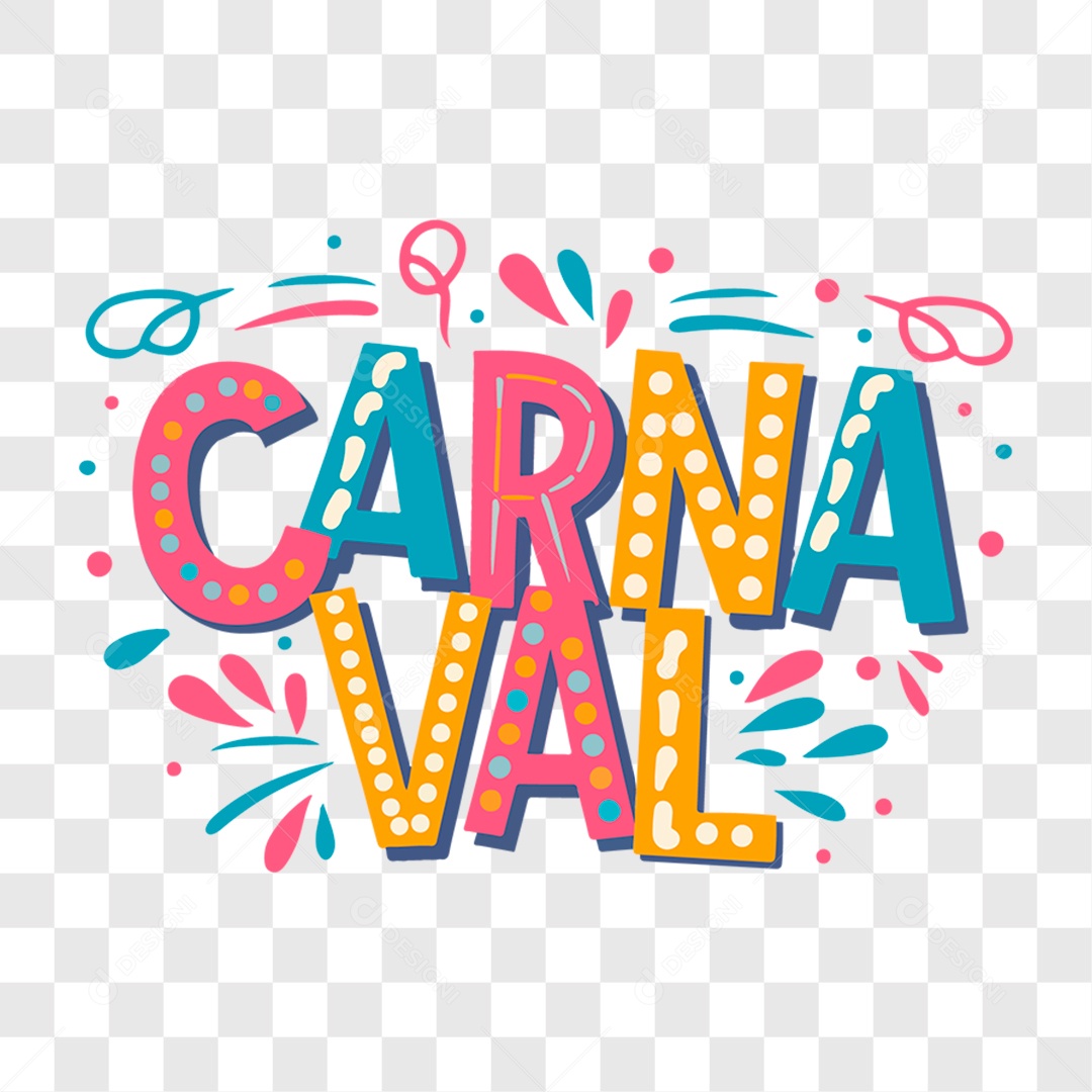 Lettering Carnaval EPS + PNG