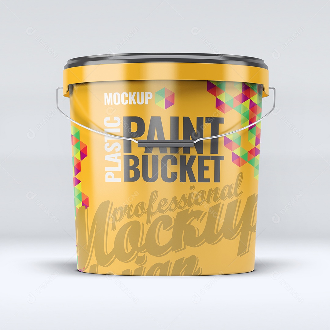 Mockup Lata Amarela PSD Edietável