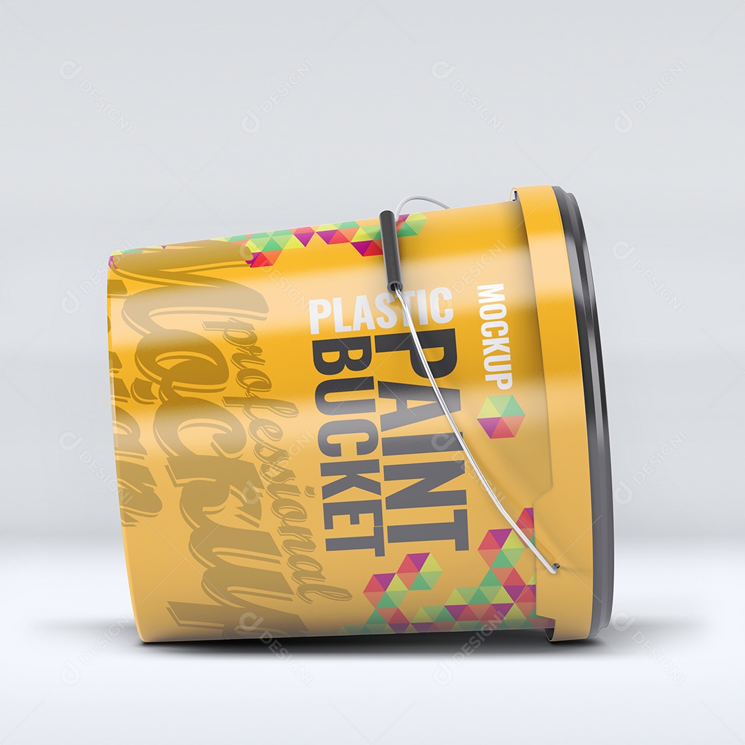 Mockup Lata Amarela PSD Edietável