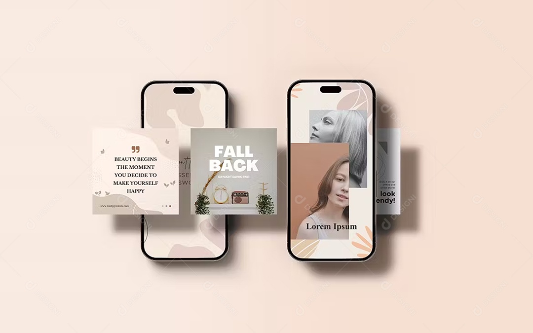 Mockup Smartphone Redes Sociais PSD Editável