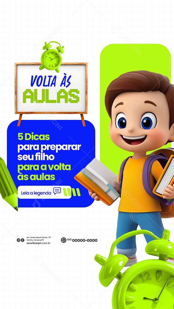 Story Volta as Aulas Matriculas Abertas 2025 Social Media PSD Editável