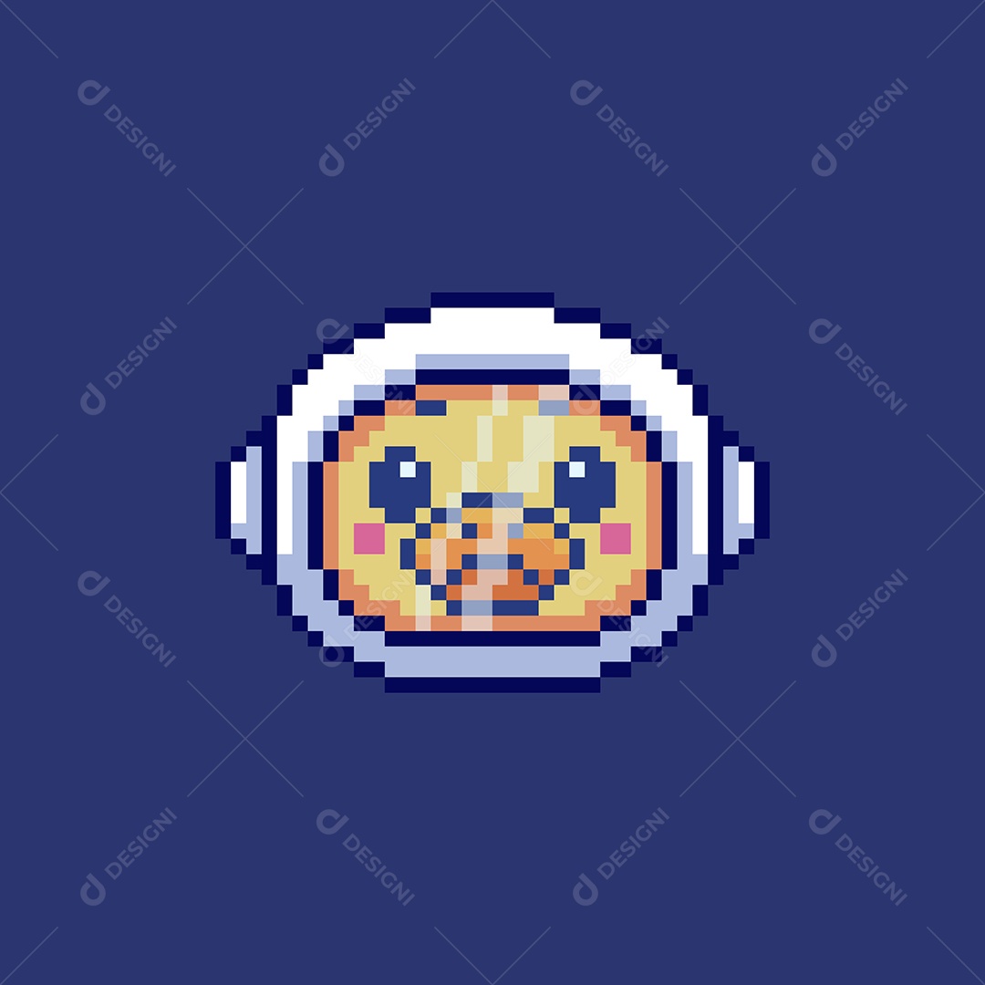 Cara de Pato Astronauta Vetor EPS