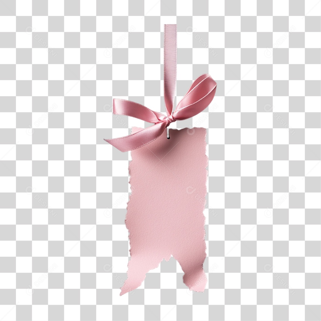 Etiqueta de Papel com Fita PNG Transparente
