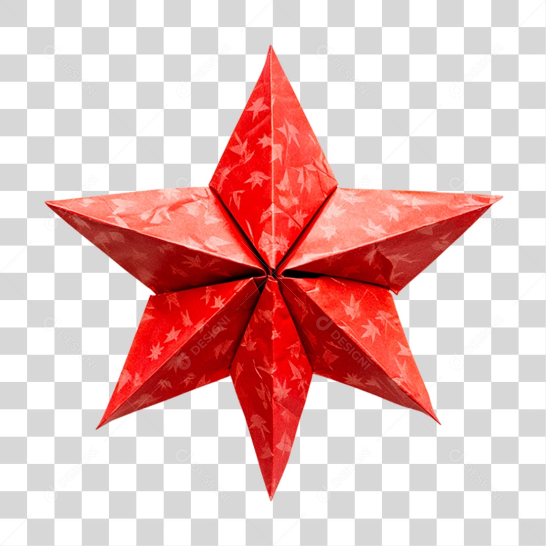 Estrela de Papel PNG Transparente
