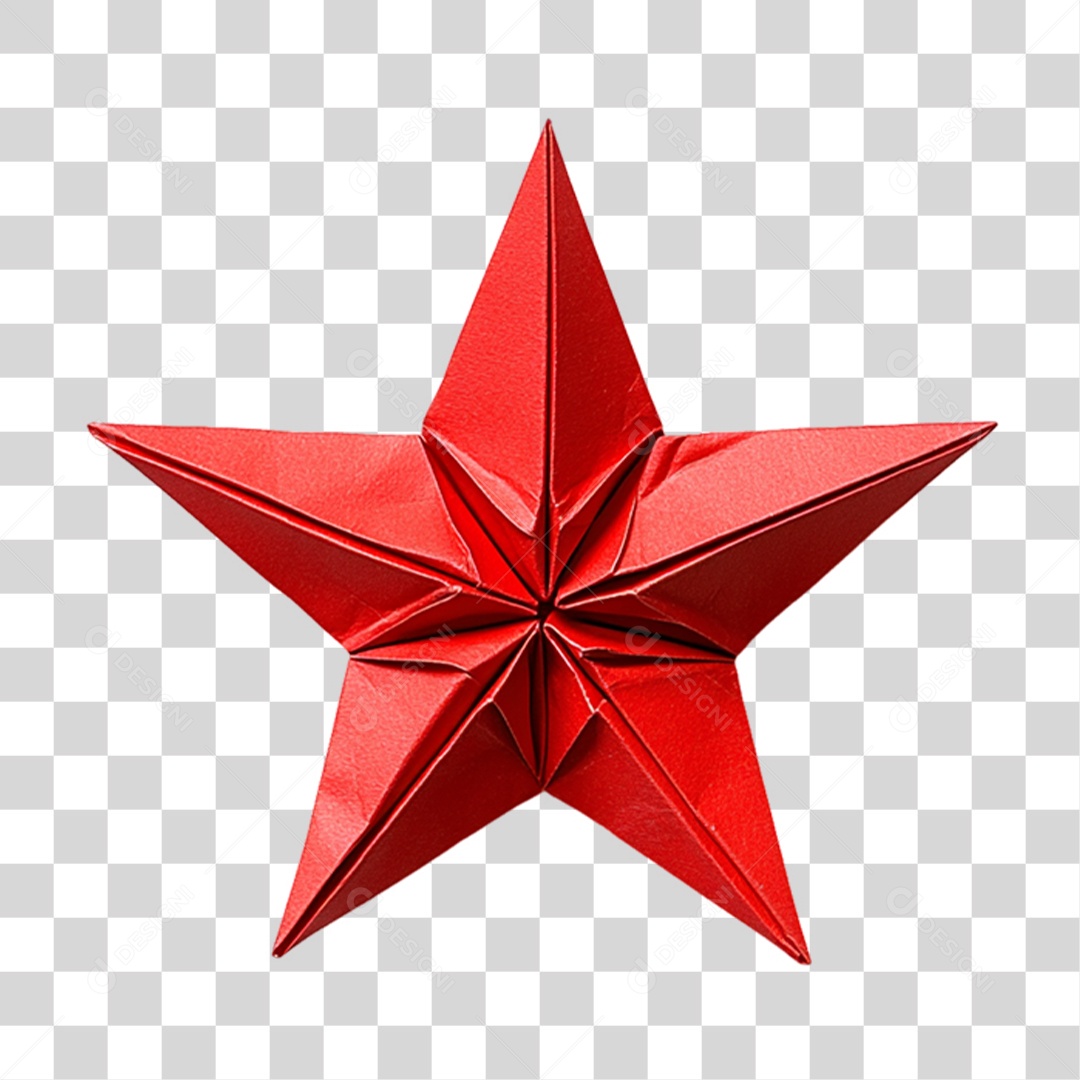 Estrela de Papel PNG Transparente