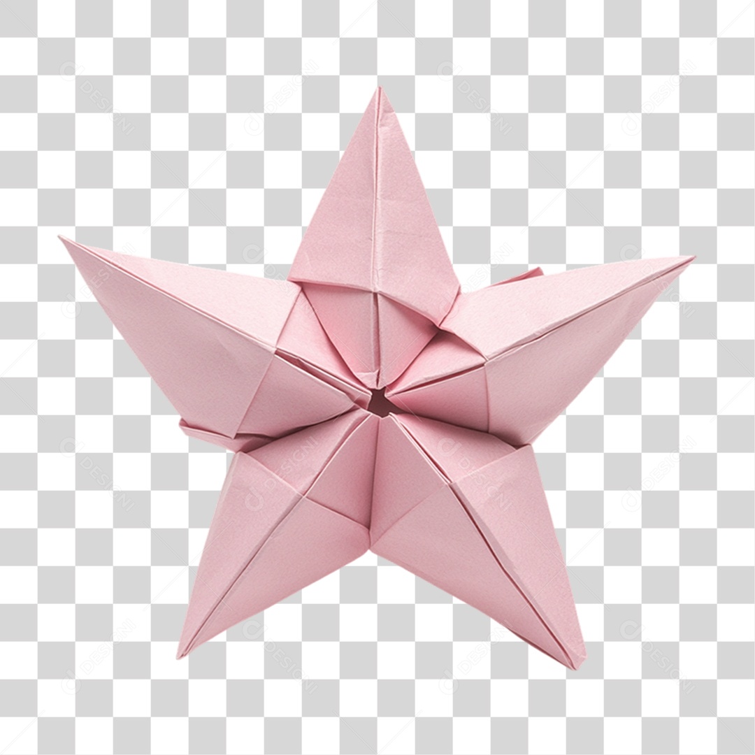 Estrela de Papel PNG Transparente