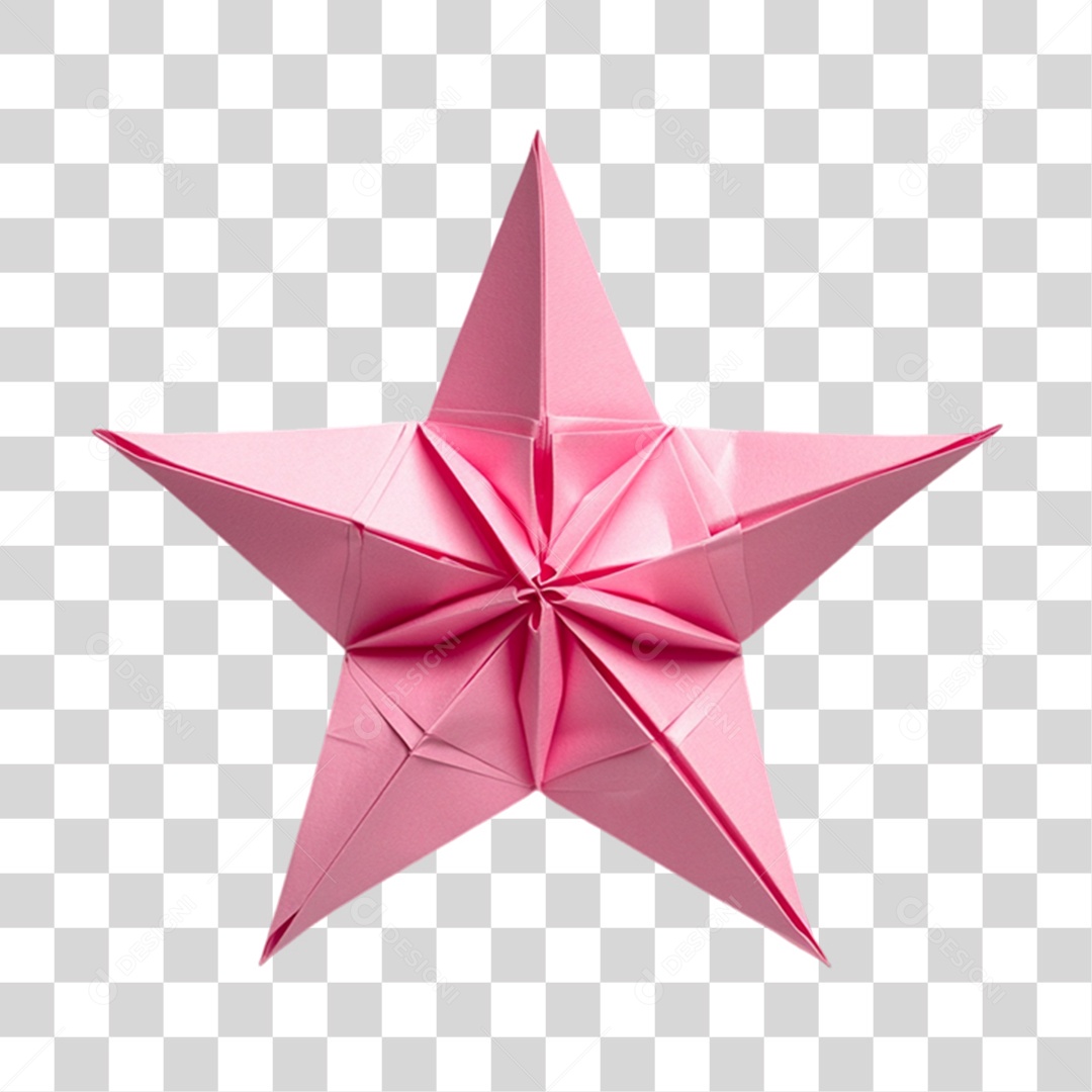 Estrela de Papel PNG Transparente