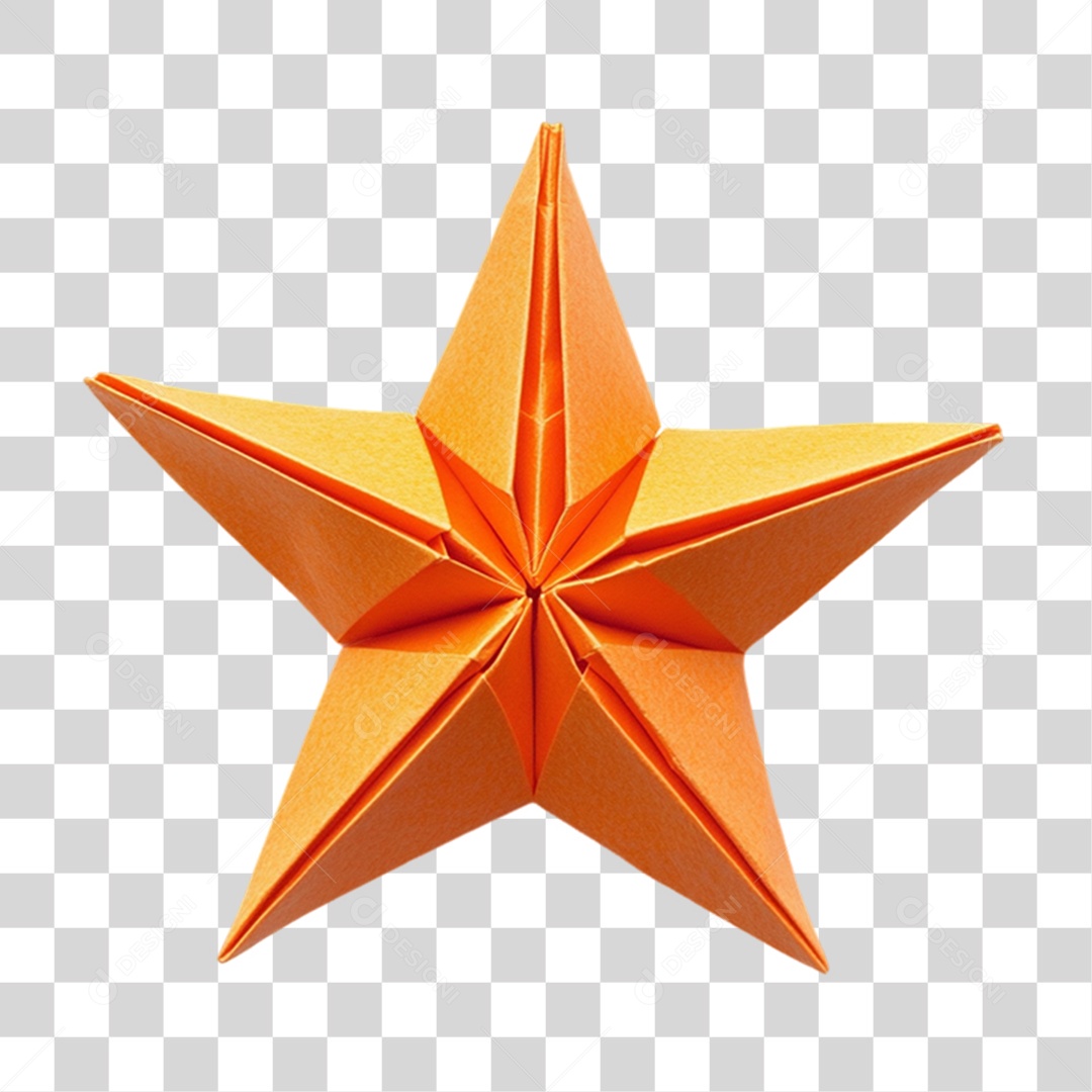 Estrela de Papel PNG Transparente