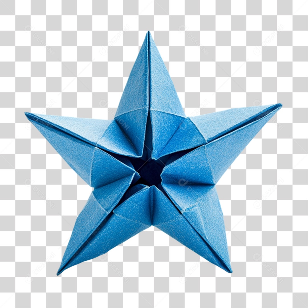 Estrela de Papel PNG Transparente
