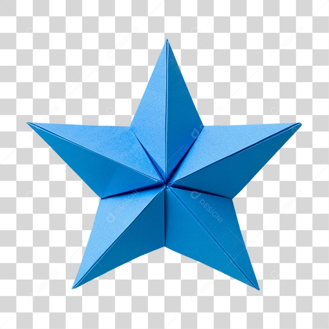 Estrela de Papel PNG Transparente