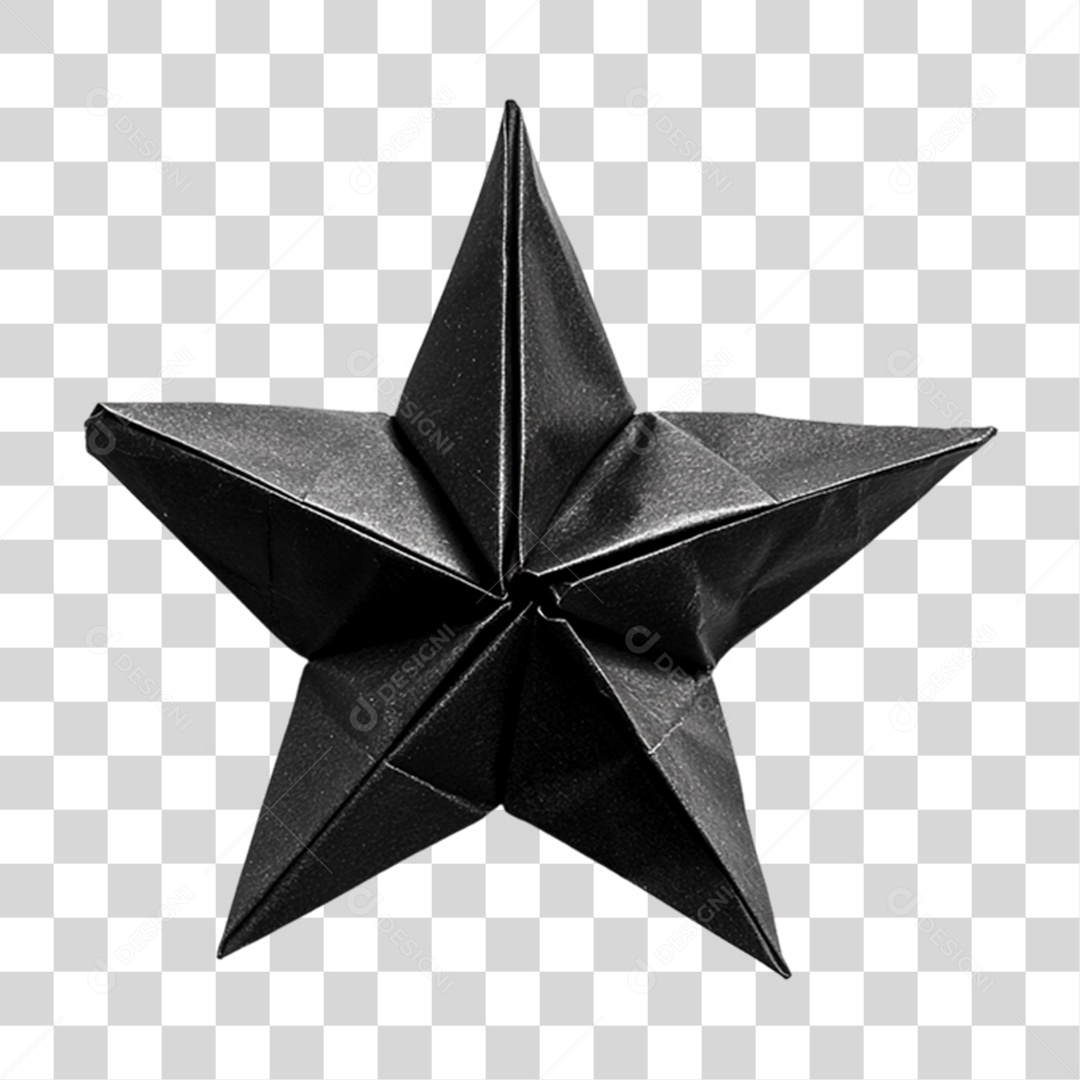 Estrela de Papel PNG Transparente