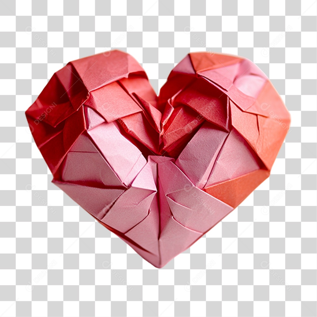 Coração de Papel PNG Transparente