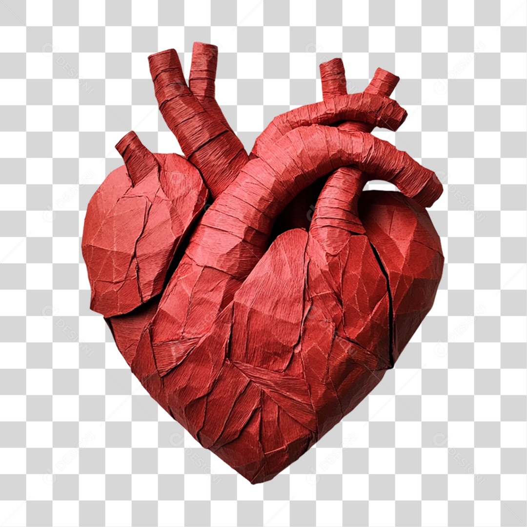 Coração de Papel PNG Transparente