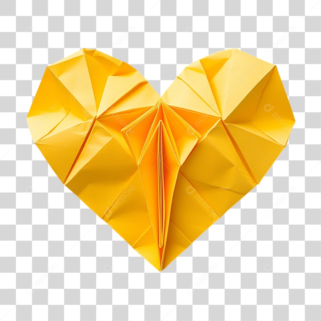 Coração de Papel PNG Transparente